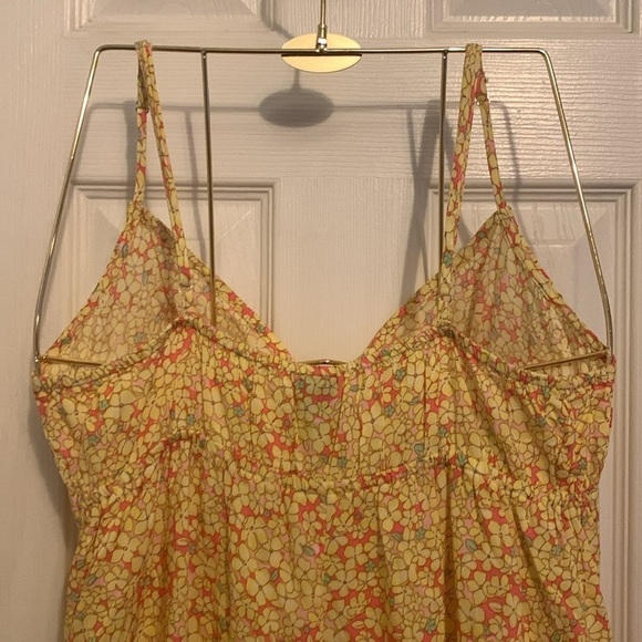 wild fable Yellow & Orange Floral Sun Dress Size M - Picture 4 of 9
